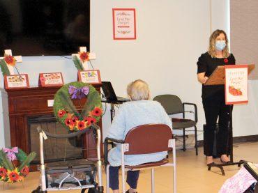 Remembrance Day services at Valley Manor