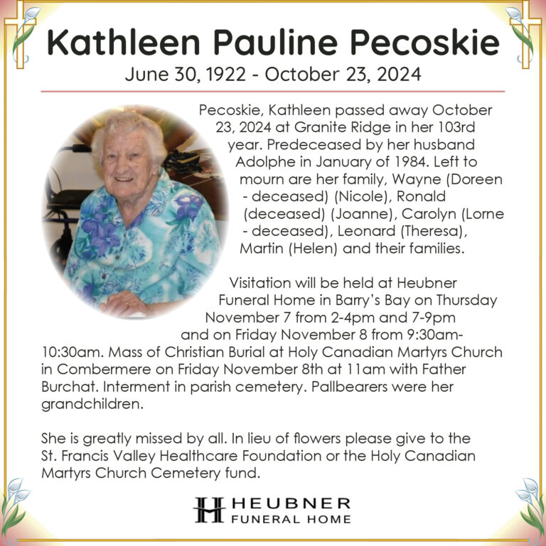 11-06 Pecoskie OBIT 3x